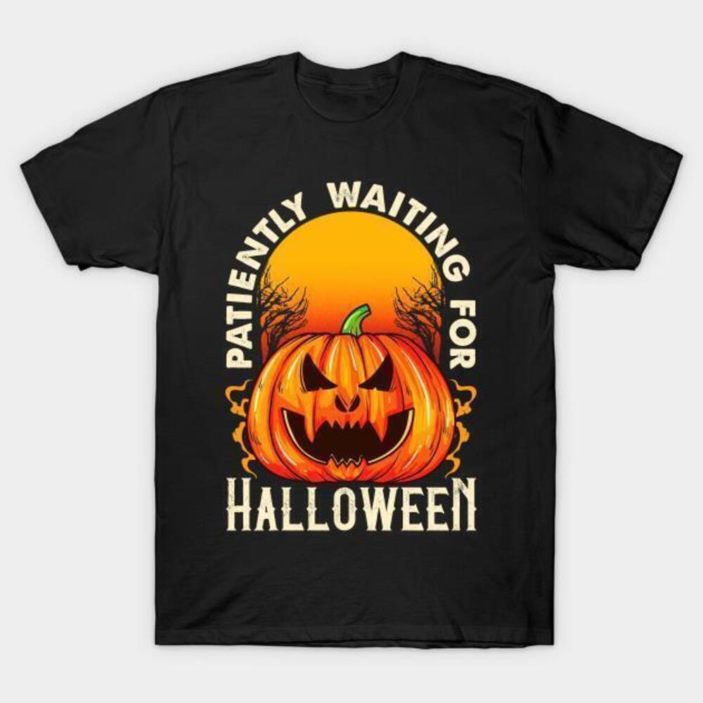 Pumpkin Patiently Waiting For Halloween Tshirt